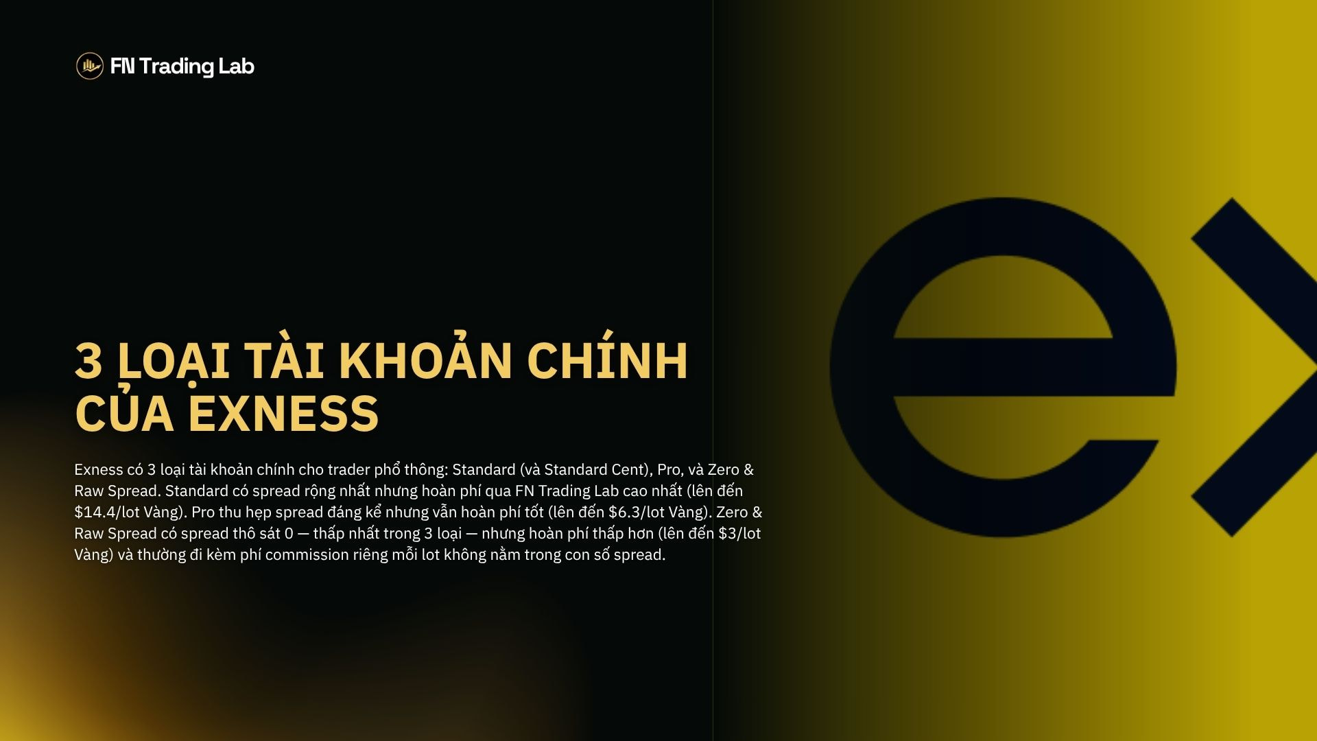 tài khoản Exness loại nào tốt nhất