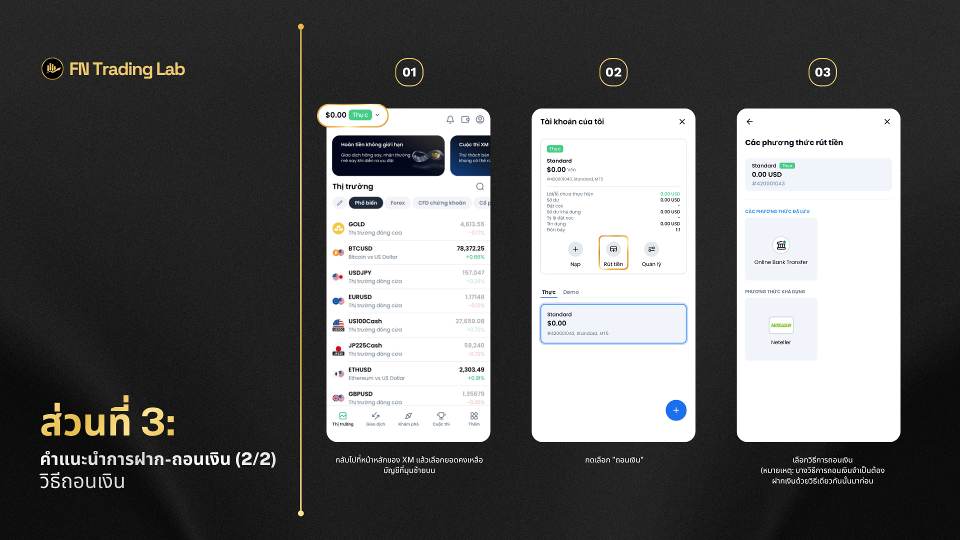 How to receive backcom/rebate/cashback XM