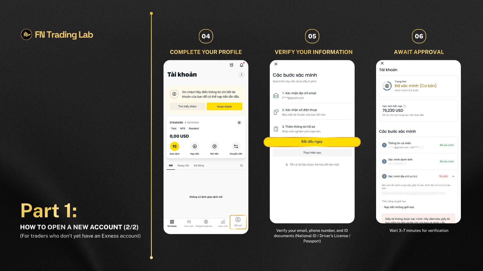 New Account Openning Guide Exness