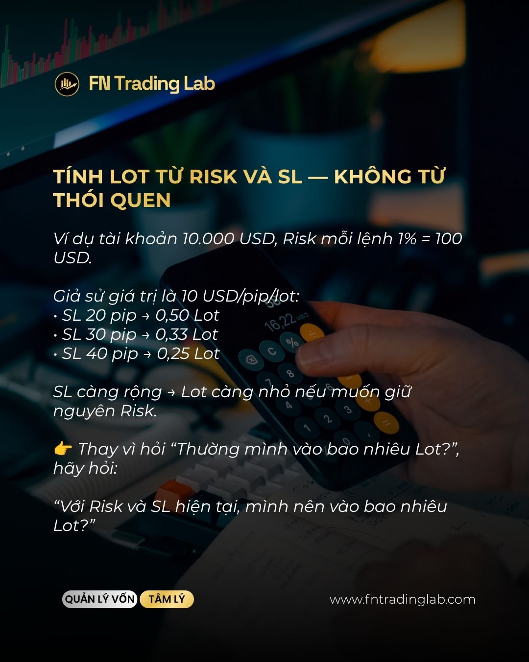 có nên giảm lot trước fomc